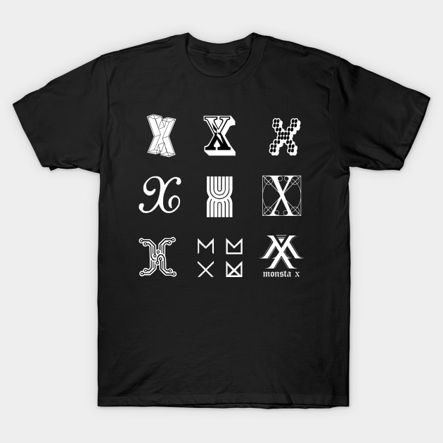 Monsta X Member X Logo T-Shirt by cxnq